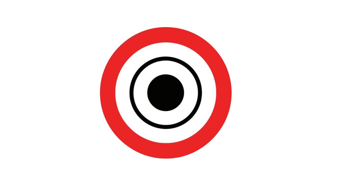 Red and White Target.