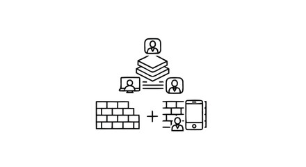 Naklejka premium Network Security and Data Protection Concept Illustration.