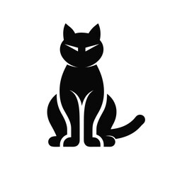 Black cat icon vector © Habibur Rahaman