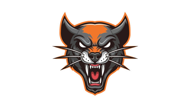 Tiger Head Logo Emblem.