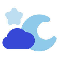 Weather bluetone icon set