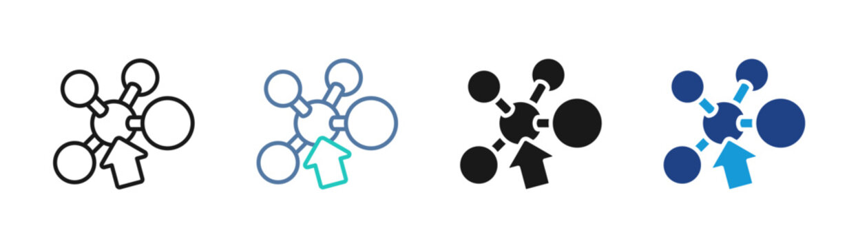 Code Integration icon set multiple style collection