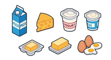 Dairy Products and Eggs Collection.