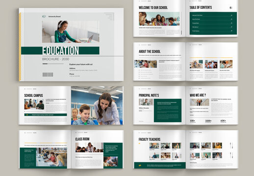 Education Brochure Landscape Template