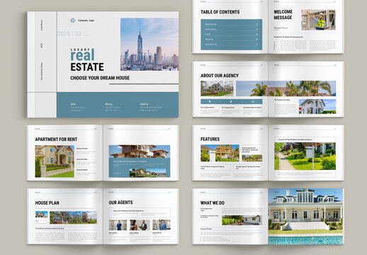 Real Estate Brochure Landscape Template