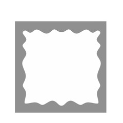 Obraz premium Rectangle Wavy Border Frame