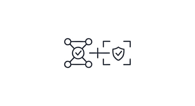 Network Security and Data Protection Iconography.