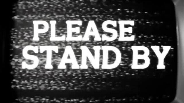 TV Screen Please Stand By static.