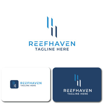 H modern letter logo design