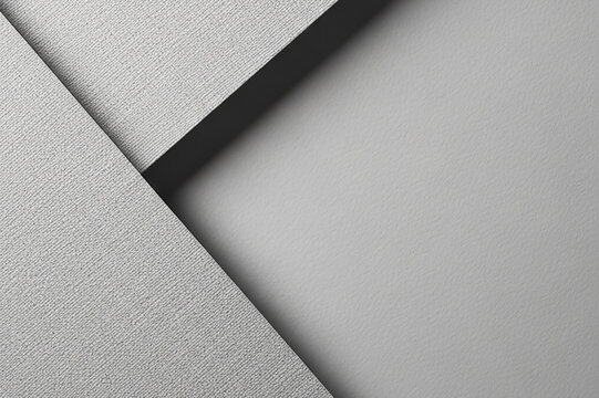 Minimalist Textured Grey Background with Diagonal Layers and Copy Space