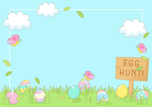 easter egg hunt background 2