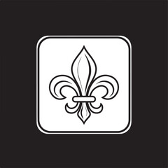 fleur de lis - ornament icon vector © MstHazara