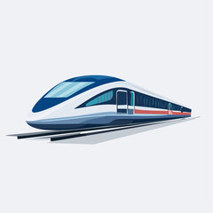 illustration of a train moving fast