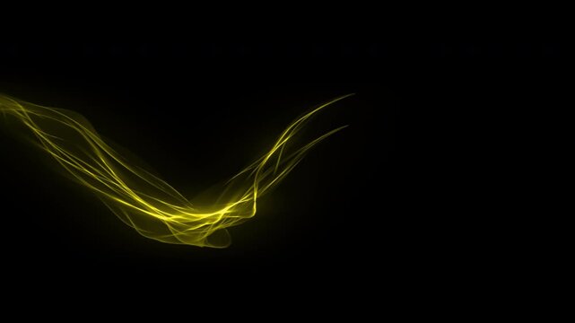 Flow particle explosion Abstract blast effect animation with alpha channel transparent background