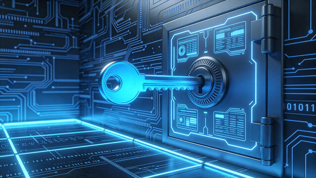 Cyber security digital key and safe