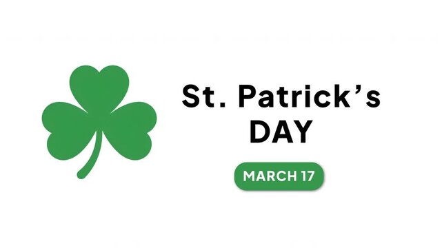 St Patrick&rsquo;s Day Intro Animation | Presentation Video for Celebration and Irish Culture