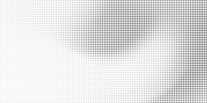 Grunge halftone gradient texture. Black pixel distress backdrop. Weathered grit noisy background. Damaged glitched print overlay. Fading gritty sandy wallpaper. Vector smudged halftone grange texture