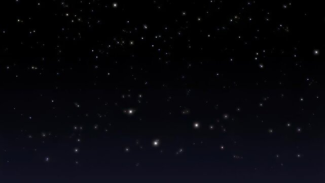 Twinkling stars in a dark night sky. Captivating celestial display evoking wonder and inspiration for astronomy and relaxation themes