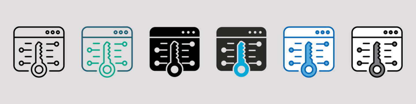 Encryption Single Icon Pack Multistyle