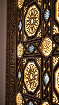 Intricate Islamic geometric pattern detail.