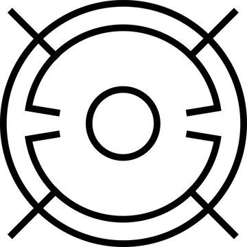 Target sight for sniper, aiming scope design, game UI