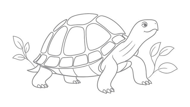 Tortoise: A charming illustration of a tortoise, showcasing its unique shell and gentle demeanor.
