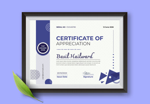 Creative Academic Certificate Template