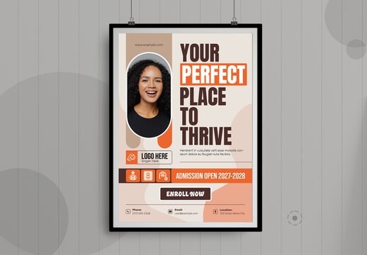 School Admission Flyer