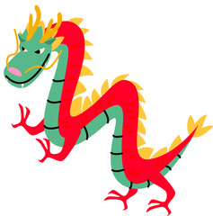 Chinese Dragon Graphic Element