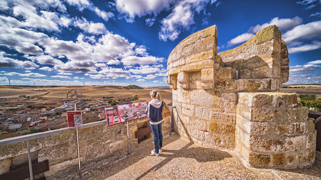 Castle of the Enr&iacute;quez Family,13-15th Century, Spanish Property of Cultural Interest, Torrelobat&oacute;n, Valladolid, Castilla y Le&oacute;n, Spain, Europe