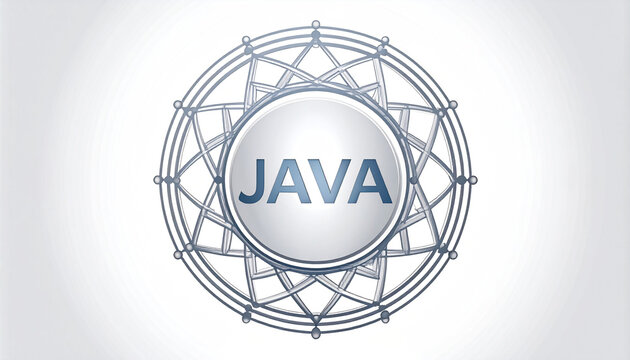 Intricate geometric network with Java at its core programming