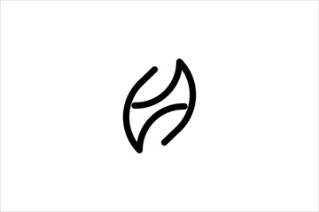 Obraz premium Eco Leaf Logo | Minimalist Nature Symbol for Organic Products, Sustainability and Green Branding
