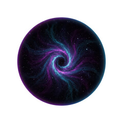 Fototapeta premium Abstract Spiral Galaxy Vortex in Deep Space