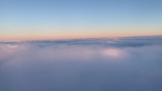 flight above the clouds