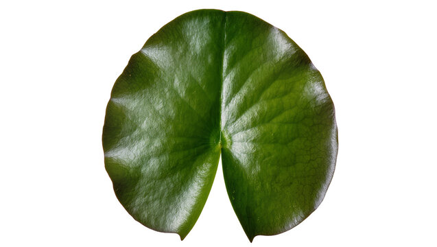 Isolated Floating leaf pad on lake for botanical illustration and nature element resource