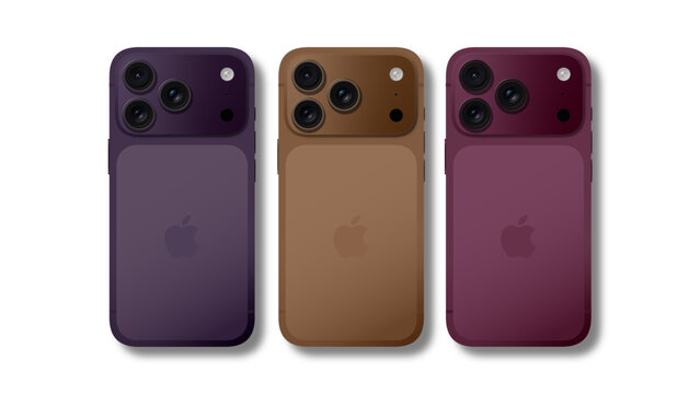 iPhone 18 Pro Series concept (2026) vector illustration in an editorial style. Showcasing a futuristic design, edge-to-edge display, and advanced camera system. 