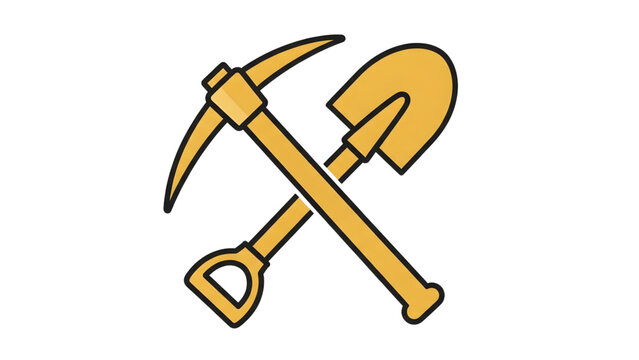 Gold Mining Tools Icon
