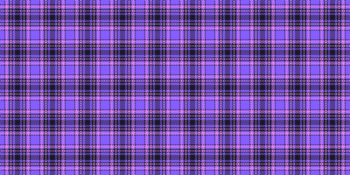 Duvet cover plaid pattern textile, indian seamless check texture. Checks background vector tartan fabric in indigo and black colors.