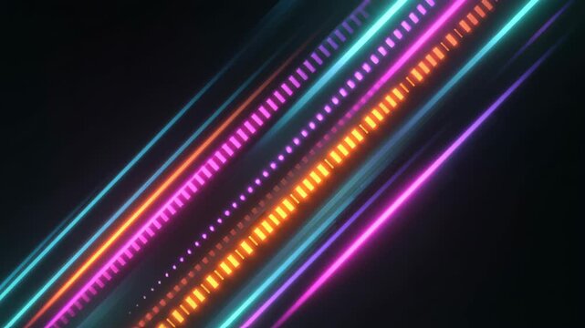 Vibrant colorful abstract neon beam diagonal line glowing gradient dynamic animation diagonal line with visual dynamic upward black background vibrant abstract gradient art colorful moving glowing