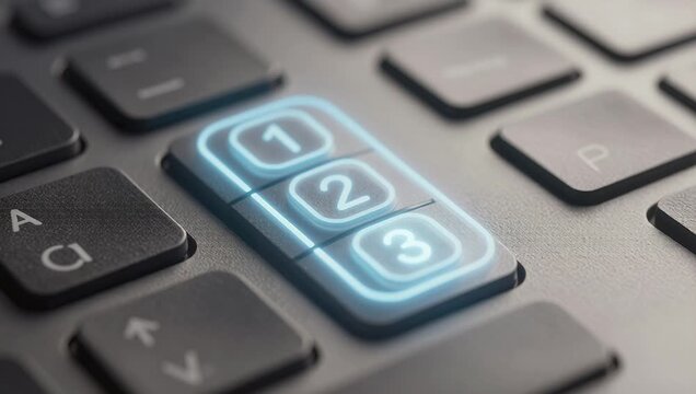 Innovative Backlit Keyboard Design with Number Pad