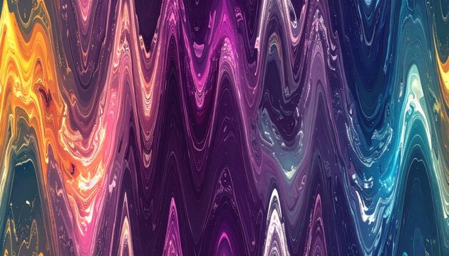 Tessuto cangiante con sfumature astratte multicolore