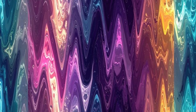 Tessuto cangiante con sfumature astratte multicolore