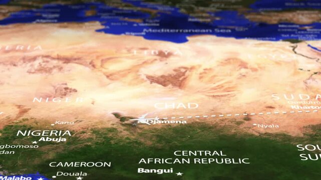 Flight From Mumbai INDIA to Conakry GUINEA ARMENIA with flag pins