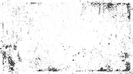 Grungy textured background with scattered black speckles and distressed edges on a white surface grunge
