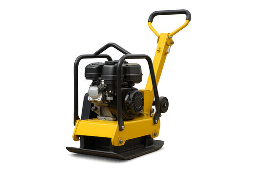 Vibratory plate compactor for ground preparation