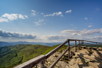 Fototapeta premium Tarnica peak panorama, Bieszczady Mountains summer hike 