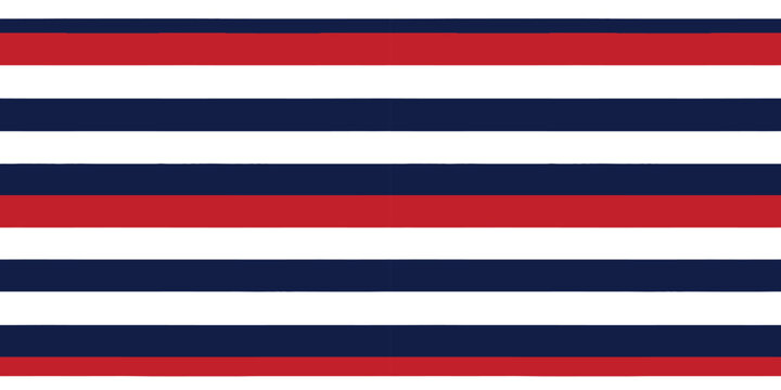 Classic horizontal stripes flag design with red, white, and blue colors Vector