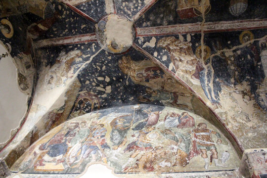 Thessaloniki religious mural art August 2024 Late Byzantine iconography in church