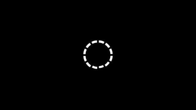 loading animation with rectangles and circles bouncing alternately