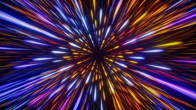 Abstract colorful background with rays
